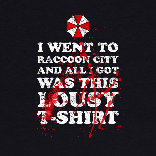 Raccoon City lousy t-shirt by AntiStyle